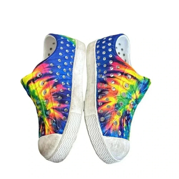 Native Tie Dyed Slip On Shoes Size 4 - Picture 3 of 6